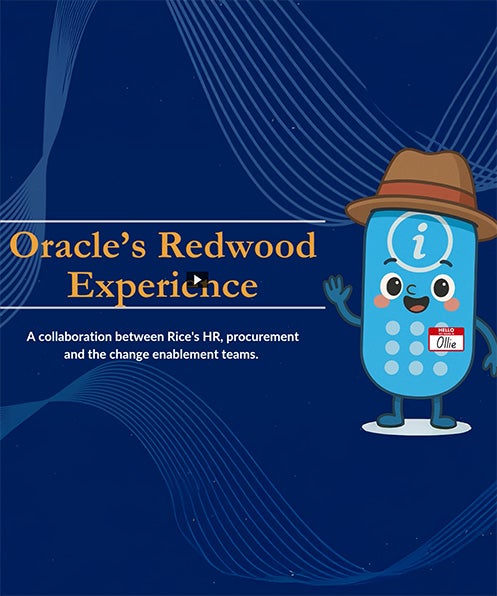 Opening screen of video Oracle's Redwood Experience